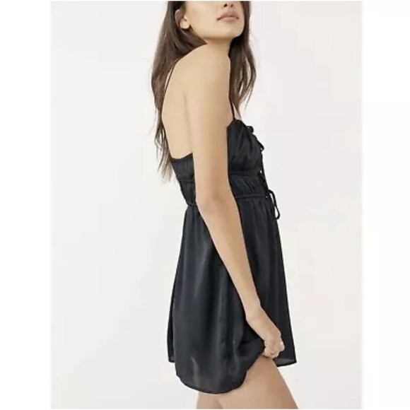 Intimately Free People Meant To Be Mini A-line Cocktails Dress Medium Black - Picture 4 of 13